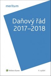 kniha Daňový řád 2017-2018, Wolters Kluwer 2017