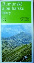 kniha Rumunské a bulharské hory průvodce, Olympia 1978