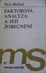 kniha Faktorová analýza a její zobecnění, SNTL 1985