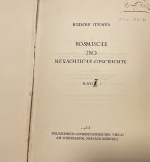 kniha Die geistigen Hintergründe der menschlichen Geschichte, Philosophisch Anthroposophischer Verlag am Goetheanum Dornach 1933