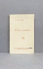 kniha Listy z prázdnin, Josef Mojmír Weimann 1940