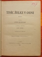 kniha Tisíc želez v ohni Román, Národní politika 1926