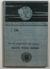 kniha Nová řada básní (básně antické, barbarské, tragické a poslední) : (1894-1900), J. Otto 1901
