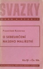kniha O sebeurčení našeho malířství, Václav Petr 1948