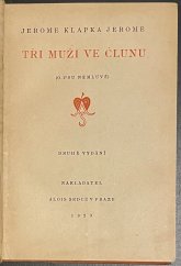 kniha Tři muži ve člunu [o psu nemluvě], Alois Srdce 1929
