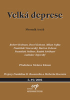 kniha Velká deprese sborník textů, CEP - Centrum pro ekonomiku a politiku 2004