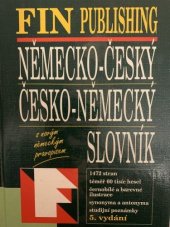 kniha Německo-český, česko-německý slovník, Fin 2001