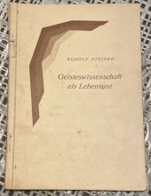 kniha Geisteswissenschaft als Lebensgut, Verlag 1914