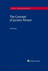 kniha The Concept of Juristic Person, Wolters Kluwer 2020
