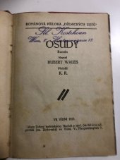 kniha Osudy, Lidové knihtiskarny Machát a spol. ve Vídni  1925