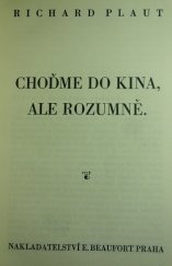 kniha Choďme do kina, ale rozumně [filmová příručka], E. Beaufort 1939