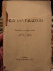kniha Politické myšlenky Františka Palackého, J. Otto 1926