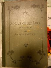 kniha Židovské besídky kniha první - 1912-1913, R. Feder 1912