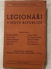 kniha Legionáři v nové republice manifestační projev Československé obce legionářské v Praze dne 2. července 1945, Pokrok 1945
