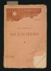 kniha Don Juan Tenorio nábožensko fantastické drama o dvou dílech, J. Otto 1902