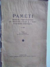 kniha Paměti okresu turnovského za světové války a z doby státního převratu. I, Okres. správ. komise 1925