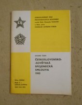 kniha Československo-sovětská spojenecká smlouva 1943, Federální ÚV Čs. SPB 1988