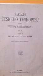 kniha Základy českého těsnopisu podle soustavy Gabelsbergerovy. Díl I., Státní nakladatelství 1921