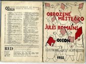 kniha Obrozené městečko drobný příběh, Jan Fromek 1928