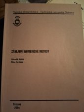 kniha Základní numerická metody, VŠB - Technical University of Ostrava 2004