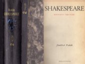 kniha Shakespeare Kritikův breviář, Melantrich 1950