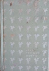 kniha Menší poetický slovník, Československý spisovatel 1966