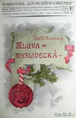 kniha Mluva myslivecká, Jos. V. Rozmara 1928