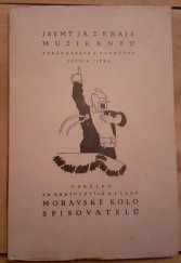 kniha Jsemť já z kraje muzikantů Verše káravé a posměšné, Moravské kolo spisovatelů 1924