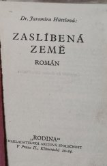 kniha Zaslíbená země román, Rodina 1935