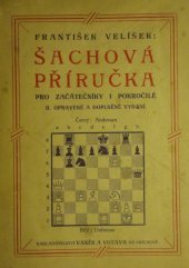 kniha Šachová příručka pro začátečníky i pokročilé, Vaněk & Votava 1921