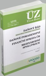 kniha ÚZ 1375 Daňový řád, Prominutí daní a dalších náležitostí, Finanční správa podle stavu k 18. 5. 2020, Sagit 2020