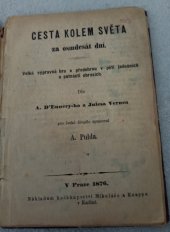 kniha Cesta kolem světa za osmdesát dní velká výpravná hra s předehrou v pěti jednáních a patnácti obrazích, Mikuláš & Knapp 1876