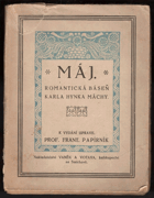 kniha Máj romant. báseň, Vaněk & Votava 1921
