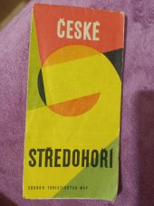 kniha České středohoří soubor turistických map  1:100000, kartografie Praha 1972
