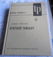 kniha Statické tabulky celost. vysokošk. příručka pro stavební fakulty, SNTL 1987