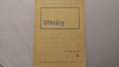 kniha Diktáty (slohové celky) pro vyšší třídy škol obecných a pro školy měšťanské, Antonín Dědourek 1937