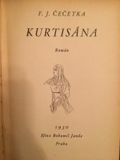 kniha Kurtisána román, Sfinx, Bohumil Janda 1930