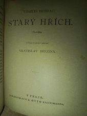 kniha Starý hřích povídka, J. Otto 1896