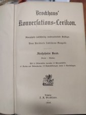 kniha Brockhaus Konversations=Lexikon 15.svazek, F. A. Brockhaus 1908