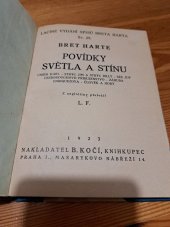 kniha Povídky světla a stínu, B. Kočí 1927