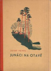 kniha Junáci na Otavě příhody z prázdninové osady junáků, Josef Hokr 1946