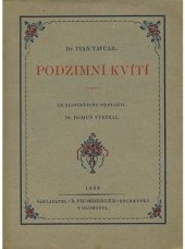 kniha Podzimní kvítí, R. Promberger 1923