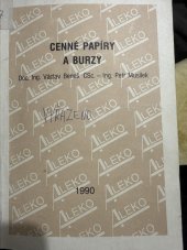 kniha Cenné papíry a burzy, Aleko 1991