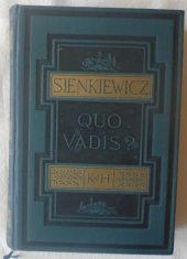 kniha Quo vadis? román z dob Neronových, Kvasnička a Hampl 1929