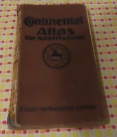 kniha Continental Atlas Mittel-Europa, Caoutchouc und gutta-percha-comp 1922