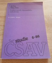 kniha Exaktní metody ekonomického rozhodování, Academia 1986