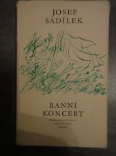 kniha Ranní koncert, Československý spisovatel 1978