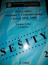 kniha Tresty smrti vykonané v Československu v letech 1918-1989, Úřad dokumentace a vyšetřování zločinů komunismu SKPV PČR 2006