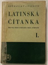 kniha Latinská čítanka pro VIII. třídu gymnasií a reál. gymnasií Díl I., Text, Česká grafická unie 1944