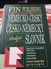 kniha Německo-český, česko-německý studijní slovník, Fin 1999